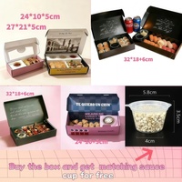 Boîte cadeau de luxe personnalisée pour biscuits avec pots de sauce jetables, boîte d'emballage en papier à couvercle rabattable pour biscuits