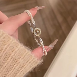 Pulseras de Moda con Dijes, Diseño de Estrella Redonda con Zirconia, Joyería de Regalo para Mujer - Product Image 1