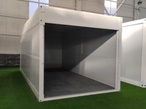 Maisons modulaires pliables et extensibles les plus vendues pour bureaux et rangements de garage avec structure en acier, installation rapide - Product Image 3