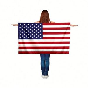Disfraz de la Bandera de Estados Unidos con Capucha y Mangas para Fanáticos del Deporte, Edición 2026 Estados Unidos-Canadá-México - Product Image 2