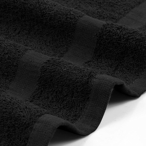 Toallas de Algodón 100% Gruesas y Absorbentes para Gimnasio, Belleza, Spa, Cuidado del Cabello en Casa, Color Gris y Negro, para Salón de Belleza - Product Image 1