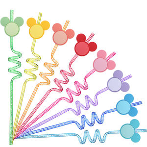 Adornos <span class=keywords><strong>de</strong></span> PVC para Pajitas con Orejas <span class=keywords><strong>de</strong></span> <span class=keywords><strong>Mickey</strong></span> <span class=keywords><strong>Mouse</strong></span>, Ajustables, <span class=keywords><strong>de</strong></span> Dibujos Animados, para Decoración <span class=keywords><strong>de</strong></span> Fiestas <span class=keywords><strong>de</strong></span> Cumpleaños, Color Personalizado - Product Image 1