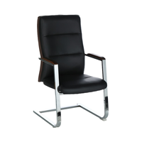 Chaise de bureau exécutive moderne multifonctionnelle en cuir synthétique avec accoudoirs