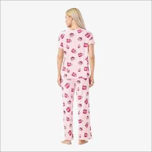 Pijama de Mujer de Modal Tencel, Fabricante OEM, Impresión Personalizada, Fabricación en Vietnam, Ropa de Dormir de Mujer de Longitud Completa - Product Image 4