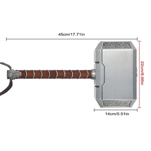 Envío Directo, Réplica a Escala Real 1:1 del Martillo <span class=keywords><strong>de</strong></span> <span class=keywords><strong>Thor</strong></span> Mjolnir <span class=keywords><strong>de</strong></span> Marvel Avengers, Martillo <span class=keywords><strong>de</strong></span> <span class=keywords><strong>Thor</strong></span> Original <span class=keywords><strong>de</strong></span> Metal con Base <span class=keywords><strong>de</strong></span> Resina - Product Image 2