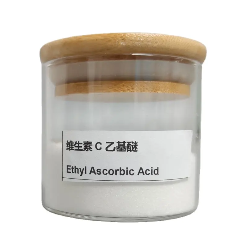 Bahan aktif mentah kosmetik perawatan kulit bahan baku pemutih kulit bubuk putih 3-O etil askorbat Acid CAS No. 86404-04-8