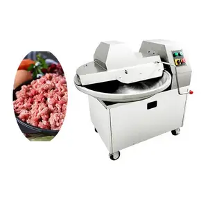 High Speed Meat Bowl Cutter Meat Chopper Meat Chopping Machine Ground Slicer Vegetable Onion Chopper Grinder For Sale