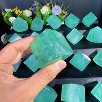 Cubo de fluorita azul natural de alta calidad al por mayor, cubos de cuarzo de cristal curativo, artesanía para Decoración