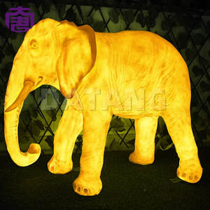 Lampes de Noël décoratives extérieures en forme d'éléphant pour les centres commerciaux, les rues et les paysages - Product Image 3