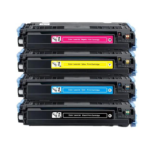 Cartouche de Toner Q6000A Q6001A Q6002A Q6003A 124A pour imprimante HP, disponible en 1600, 2600, 2605, vente en gros, livraison gratuite