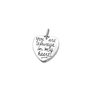 Breloques 'Tu & Moi, <span class=keywords><strong>elle</strong></span> est toujours dans mon cœur' en argent sterling 925 pour bracelet DIY, bijoux à message romantique, cadeaux - Product Image 3
