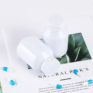 Bouteille larme blanche Bouteilles <span class=keywords><strong>Patron</strong></span> vides pour pilules de santé Distributeur de détergent à lessive Emballage de bouteille de supplément - Product Image 2