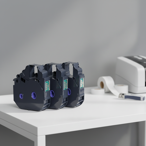 Ruban d'impression KAIMA compatible avec <span class=keywords><strong>Canon</strong></span> INK RIBBON CASE 210E/210T/920T, ruban pour machine à numéroter LB-80BK - Product Image 1