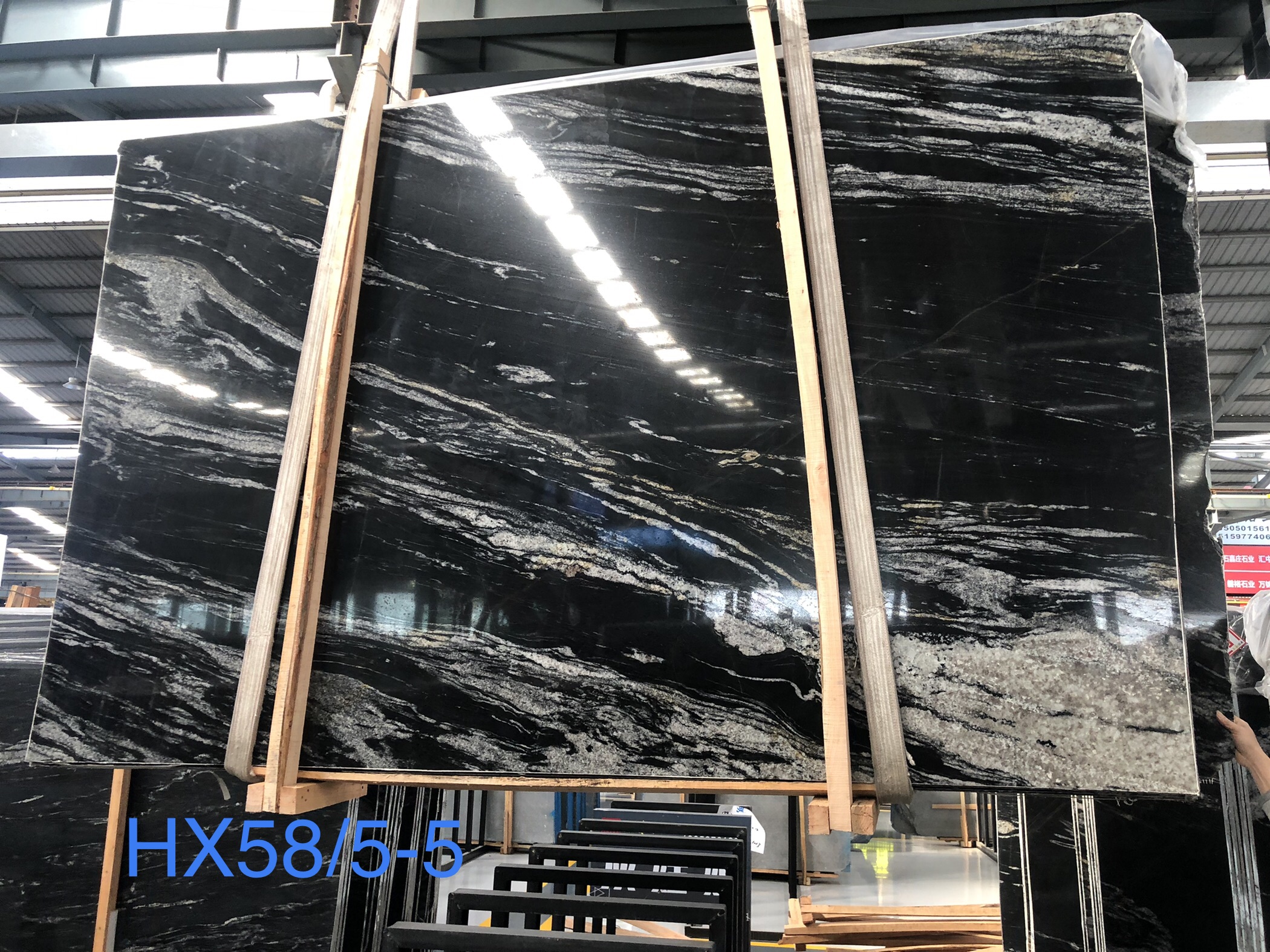 black and white granite