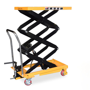Mini chariot de <span class=keywords><strong>table</strong></span> élévatrice à ciseaux hydrauliques 4M Plate-forme mobile manuelle de tables élévatrices - Product Image 3