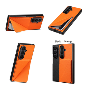 Funda para Teléfono con Ranura para Tarjetas, Soporte de Cuero Sintético, Soporte para Fotos, para <span class=keywords><strong>Samsung</strong></span> Galaxy Z Fold 7 6 5 - Product Image 2