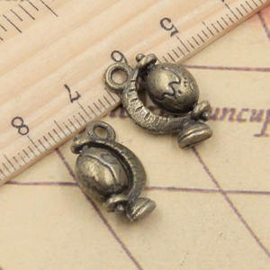Charms <span class=keywords><strong>Tellurian</strong></span> Globe 17x12mm hecho a mano ajuste, colgantes de Color plata tibetana Vintage, DIY para collar de pulsera - Product Image 4