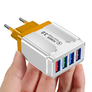 อะแดปเตอร์ชาร์จไฟติดผนัง 4 พอร์ต USB 5V 2A 10W 15W ชาร์จเร็วสำหรับโทรศัพท์มือถือ - Product Image 2
