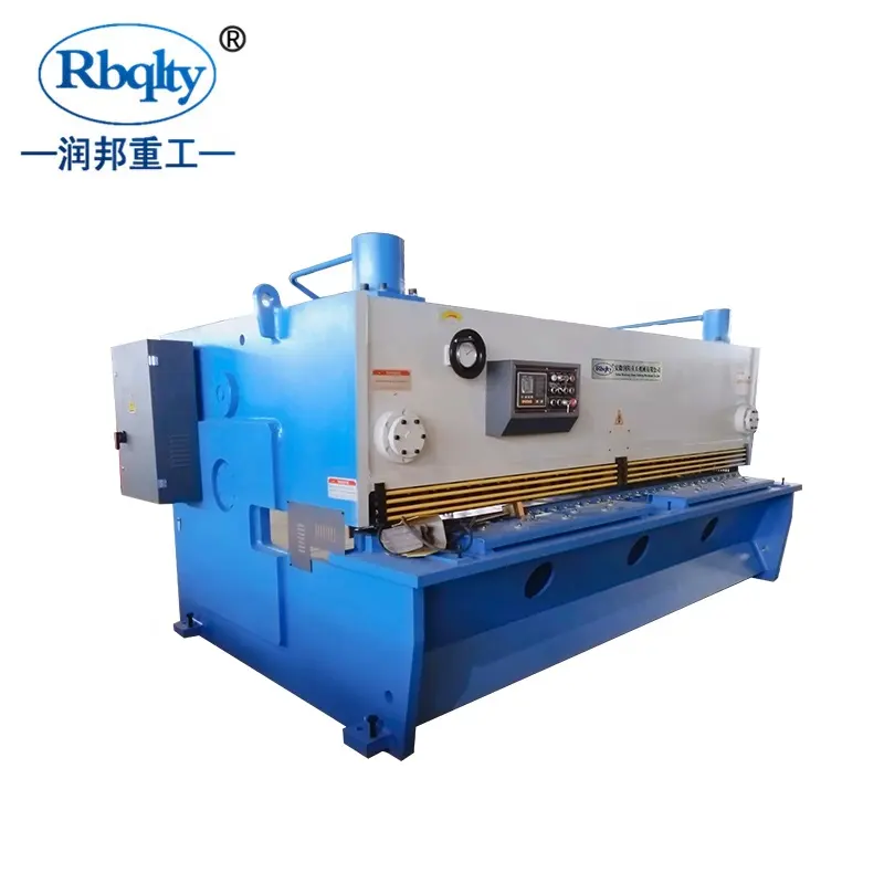 Rbklty qc11k 6x4000मिमी स्टेनलेस स्टील धातु निर्माण सीएनसी हाइड्रोलिक गिलोटिन शयरिंग मशीन