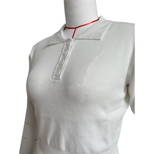 Zzhe Fashion Musim Panas 2024 wanita pakaian jalan wanita seksi pakaian rajutan kaus lengan pendek dan rok Mini berlipat 2 potong set - Product Image 3