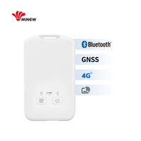 Minew 4G Lte Gps IoT Dispositivo de seguimiento de ubicación Gnss Bluetooth Tarjeta de identificación Insignias Personal Empleado Trabajo Etiquetas de nombre inteligente Insignia