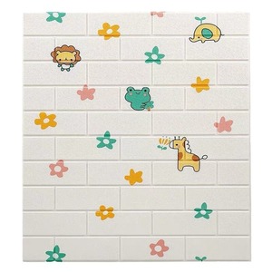 3D Brick Pattern Foam Wall Stickers 70x77cm Waterproof Self Adhesive Modern Wall Decals - Product Image 3