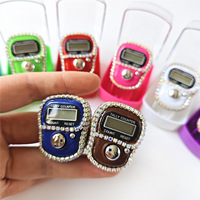 Meilleures ventes : Compteur numérique électronique de doigt coloré, style Tasbih musulman, mini, en boîte