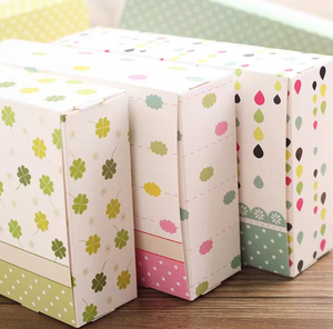 กล่องกระดาษสำหรับใส่เบเกอรี่พร้อมพิมพ์ลายสวยงามกล่องใส่ขนม - Product Image 3