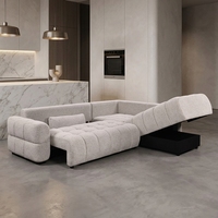 Canapé-lit simple The Leader en forme de L, 2 places, design européen, avec rangement, pour salon, ensemble de meubles de salon