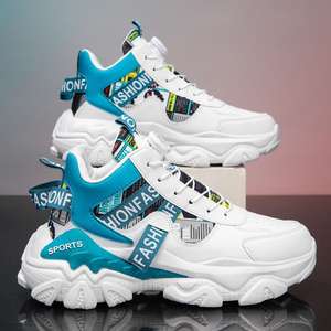 Sepatu ayah sol tebal high-top kasual, cocok untuk l students.<span class=keywords><strong>ca</strong></span> kelas sedang - Product Image 3