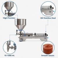 Machine de remplissage de sauces 10-1000 ml en acier inoxydable 304, remplisseuse à piston pour pâte et sauce au sésame