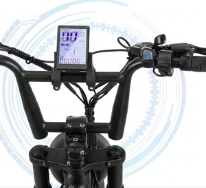 Vélo de montagne électrique avec cadre en acier carbone, pneus de 20 x 4 pouces, batterie lithium 48V10Ah et freins à disque hydrauliques doubles. - Product Image 5