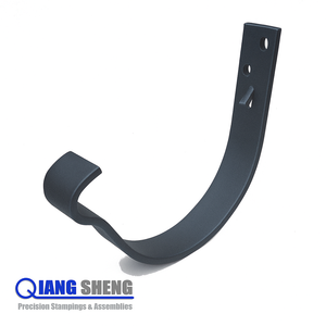 Yüksek kaliteli karbon çelik Metal kanca yarı yuvarlak asılı oluk paslanmaz çelik Metal damgalama yağmur su oluk askı parantez - Product Image 1