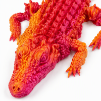 Jouet crocodile imprimé en 3D en ABS, articulé, flexible, sensoriel, décoration de bureau, cadeau pour enfants et adultes