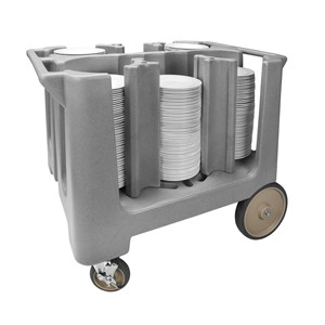 Carrello Portapiatti in Plastica con Capacità per 4 Bottiglie e Ruote per Stoccaggio in Cucina - Product Image 2