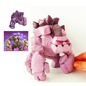 Figurine de personnage d'anime en argile faite à la main OEM ODM, jouet artistique 3D personnalisé, cadeau pour les fans - Product Image 3