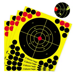 Kertas tembak perekat mandiri target percikan reaktif untuk stiker jarak tembak