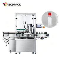 Machine de remplissage et de bouchage monobloc rotative AXGZ-SX-40-1B-PT, remplisseuse automatique de liquides et de pâtes pour flacons en verre, plastique et vaporisateurs