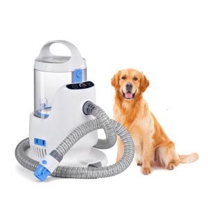 Tondeuse et brosse aspirante pour chiens et chats, <span class=keywords><strong>ciseaux</strong></span> et peignes, kit de toilettage portable multifonctionnel en plastique simple pour animaux de compagnie - Product Image 5