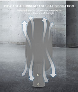 Meilleure vente 50W-200W extérieur étanche IP65 en aluminium moulé sous pression lampadaire alimentation secteur jardin rue - Product Image 3