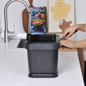 Bidone del Compost per cucina da 1.32 galloni pattumiera con coperchio sigillato secchio per rifiuti alimentari per ripiano o sotto il lavandino bidone della spazzatura al coperto - Product Image 3