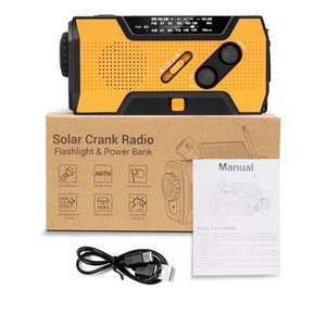 <span class=keywords><strong>Radio</strong></span> d'urgence portable <span class=keywords><strong>USA</strong></span> Hot DAB AM/FM NOAA avec alerte météo, horloge, dynamo, lampe torche et énergie solaire - Product Image 2
