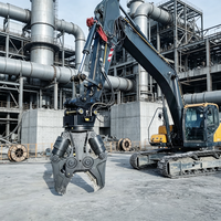 Cisailles hydrauliques Eagle de 25 tonnes de pointe avec fonction de rotation flexible pour les travaux de démolition de bâtiments