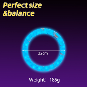 Đầy Màu Sắc Nhựa Phẳng Hula LED Nhẫn Tung Hứng Nhẫn Lĩnh Vực Đánh Dấu Vòng Cho Trò Chơi Thể Thao Vui Vẻ - Product Image 3