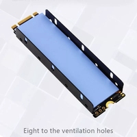 NVME NGFF M.2 2280 Radiateur SSD Radiateur Tampon Thermique En Silicone avec 4Pin 12V Ventilateur PXPA