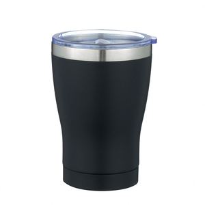 New 12oz Double Wall 304 Stainless Steel Insulated Coffee <b>Mug</b> Slim Waist Car Cup with Straw - Product Image 3