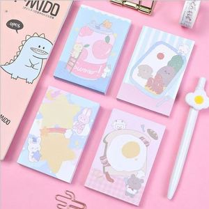 100 Hojas de Notas Adhesivas con Diseño de Chica de Dibujos Animados, Bonitas y Adorables, Material de Papelería para la Temporada de Regreso a Clases - Product Image 1