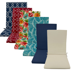 Coussins d'extérieur <span class=keywords><strong>à</strong></span> dossier haut Coussin de chaise berçante de remplacement saisonnier avec <span class=keywords><strong>siège</strong></span> élastique et coussin de chaise arrière - Product Image 1