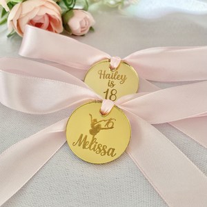 Etichette Personalizzate in Acrilico a Specchio per Compleanni e <span class=keywords><strong>Bomboniere</strong></span> di Cioccolato - Product Image 4