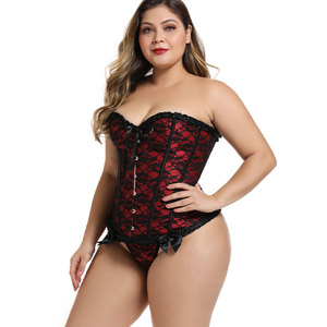 Meilleur Prix Corsets <span class=keywords><strong>Goth</strong></span> Punks et Bustiers pour Femme – Hauts Courts Amincissants avec Élégante Décoration Nœud - Product Image 3